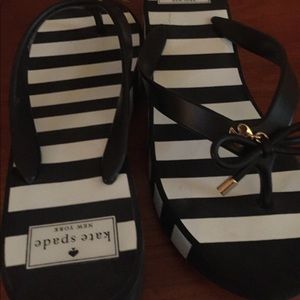 Brand new never worn Kate Spade flip flops